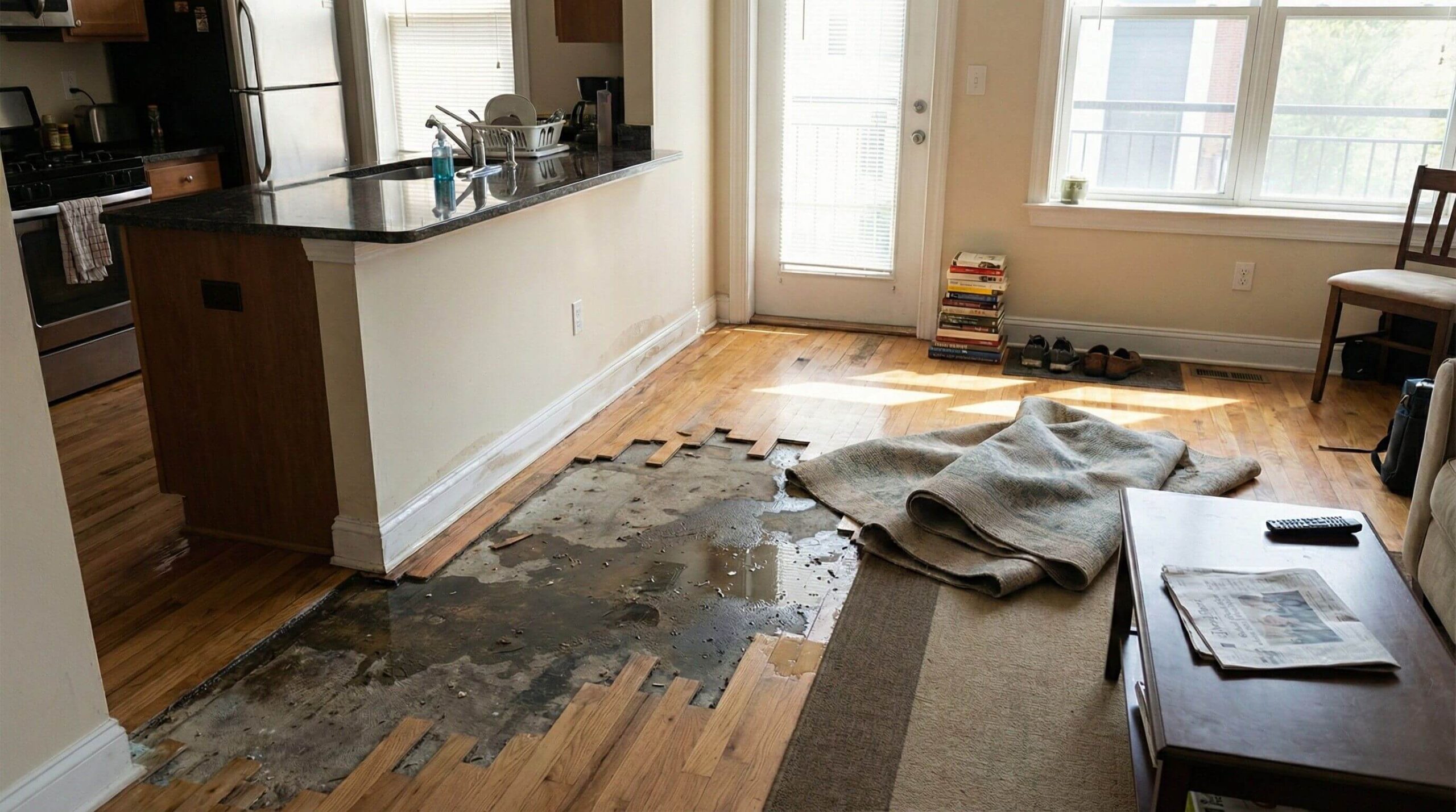 Vysoušej.cz - odborné vysoušení a odvlhčení podlah po záplavě či vodní škodě.